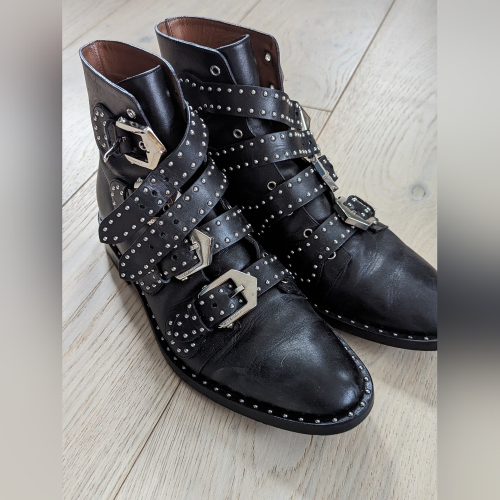 Givenchy studded leather boots